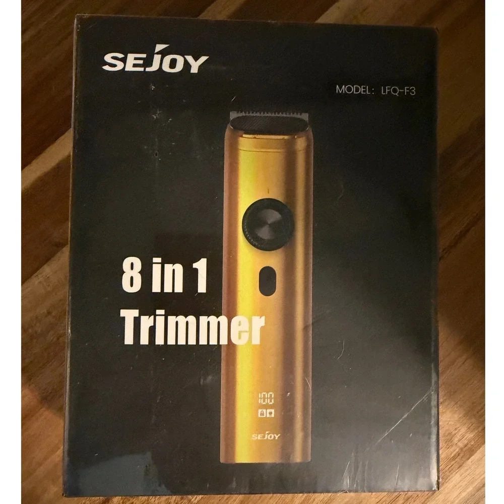 Sejoy 8 in 1 Trimmer Gold Multi-Grooming Kit LFQ-F3 Waterproof Cordless Shaver
